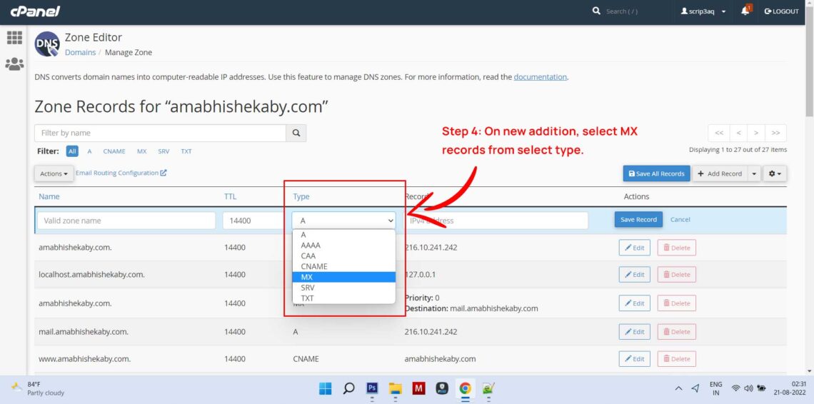 How to add google workspace mx records easily in cpanel 2025