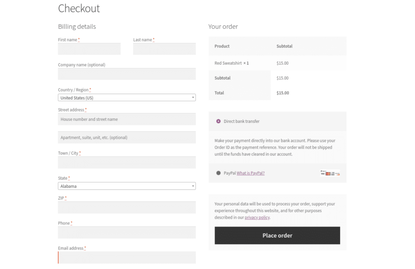 Custom Checkout Field